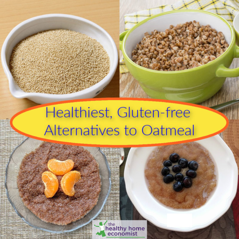 healthy gluten-free cereals in bowls