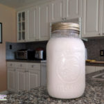 quart of easy kefir on granite counter