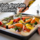 chopped nightshade vegetables in a pan with olive oil