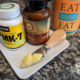 mk-4 and mk-7 Vitamin K2 supplements on granite counter