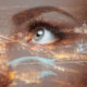 woman with night blindness with blurry vision