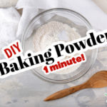 homemade baking powder in a small glass bowl