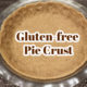 healthy gluten-free crust in a glass pie plate