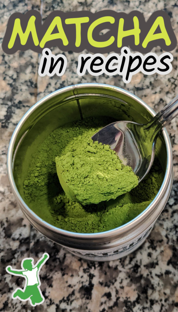 teaspoon of green tea matcha powder