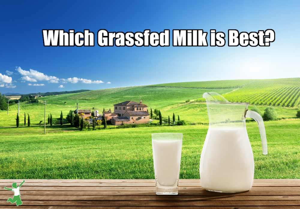 glass of grassfed milk on the fence of a pastured dairy farm