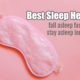 pink sleep mask to use with herbs for great sleep