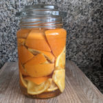 diy orange oil all-purpose cleaner on counter