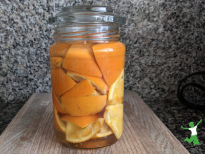 diy orange oil all-purpose cleaner on counter