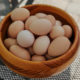 fresh eggs in a bowl to be refrigerated or frozen