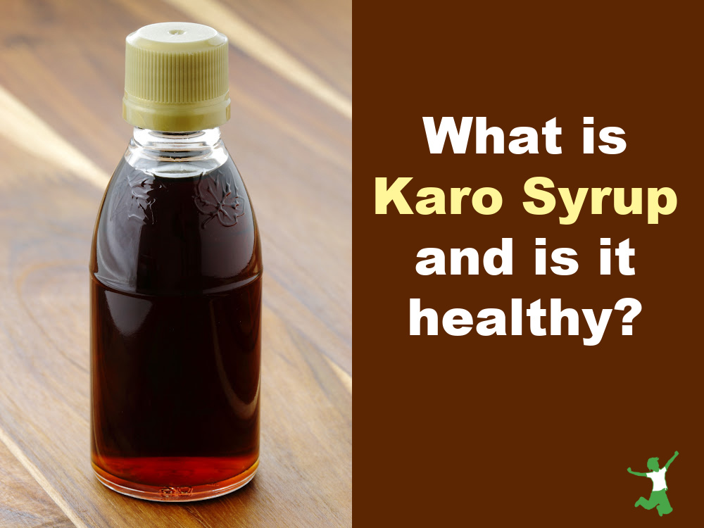 dark karo syrup bottle wooden background