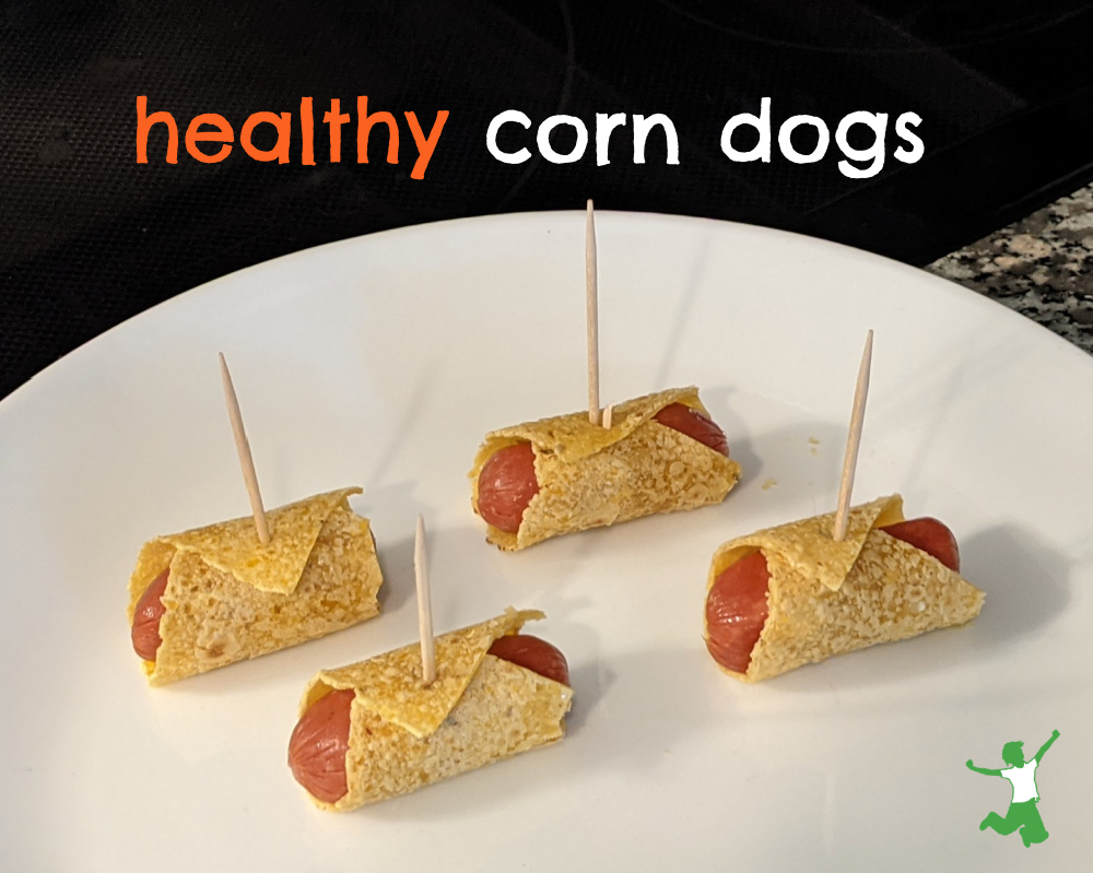 corn dog recipe homemade corn dogs on a white plate