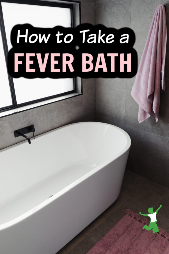 white bath tub for enjoying a therapeutic fever bath