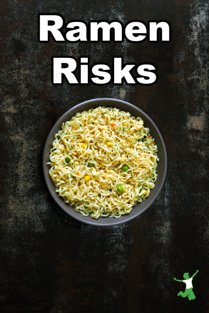 ramen instant noodles in a bowl with black background