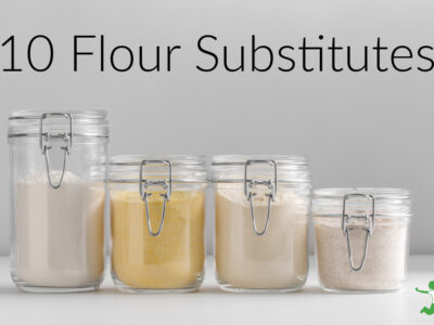 flour substitutes in cannisters on counter