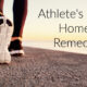 woman with athlete's foot needing a home remedy