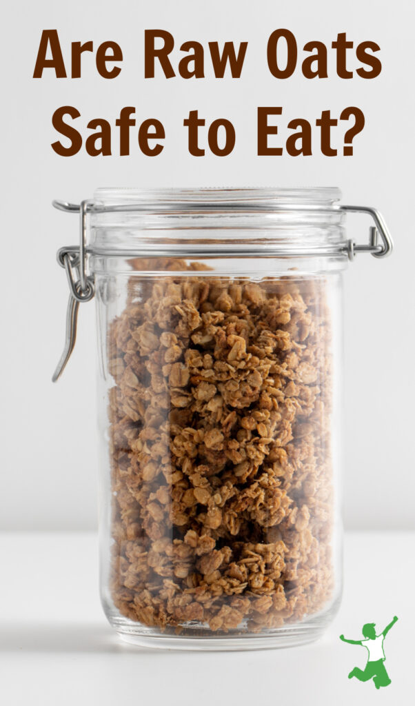 raw sprouted granola in glass jar white background
