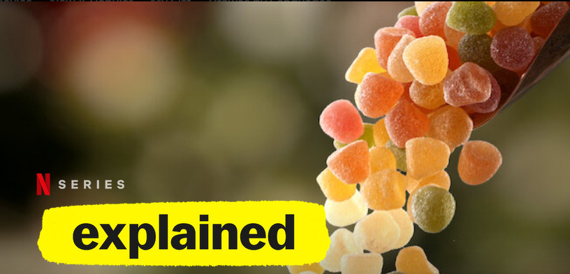 Banner of the Netflix show Explained episode on Sugar