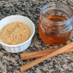 healthy cinnamon butter in white bowl