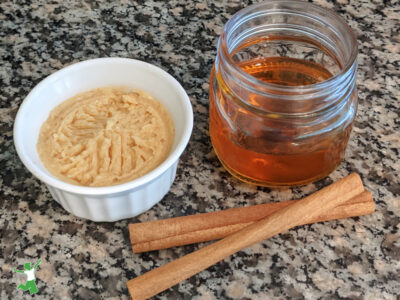 healthy cinnamon butter in white bowl