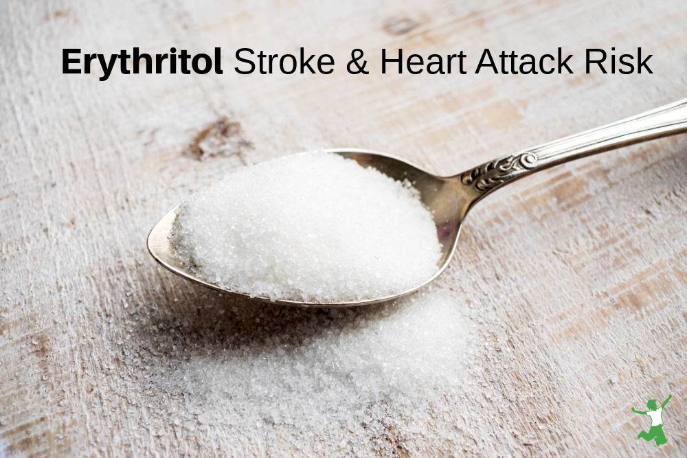 clot inducing erythritol on a spoon