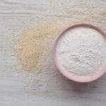 homemade gluten-free sprouted flour in bowl