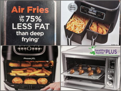 collage of unhealthy air fryer brands
