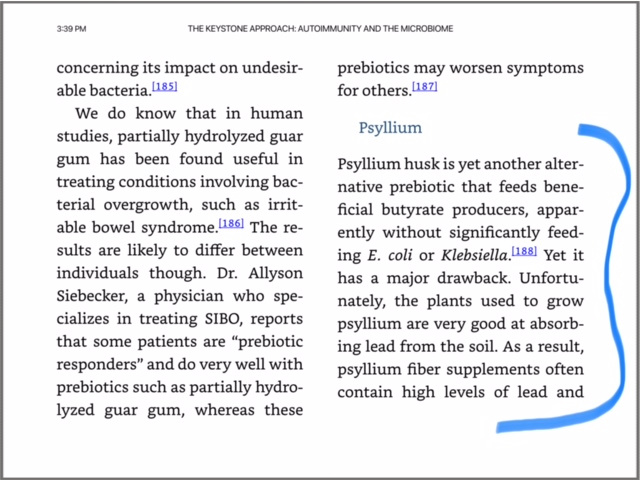 lead risk from psyllium