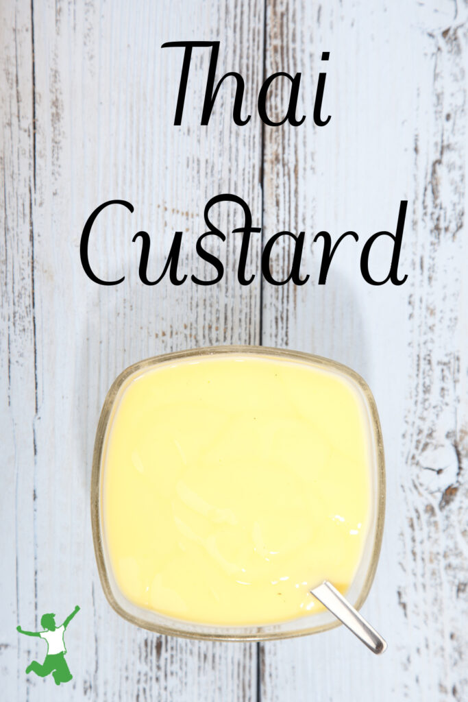 homemade custard with coconut milk