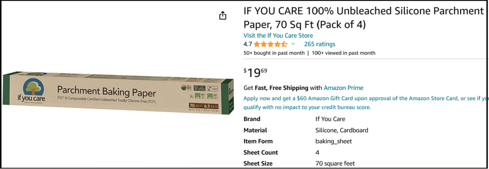 for Good: Parchment Paper Roll, 70 ft