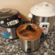 heavy metal free Vitaclay slow cookers on granite table