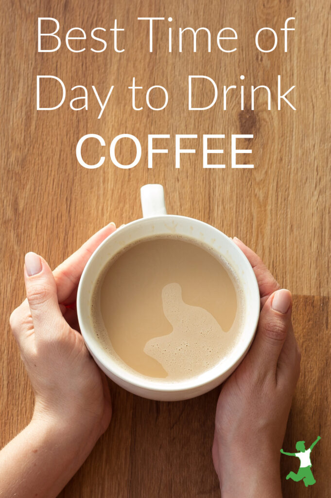 woman drinking cup of coffee before breakfast