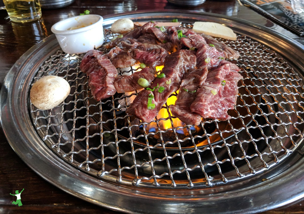 steak on the grill at a restaurant