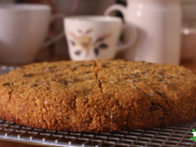 grain-free Irish soda bread on cooling rack