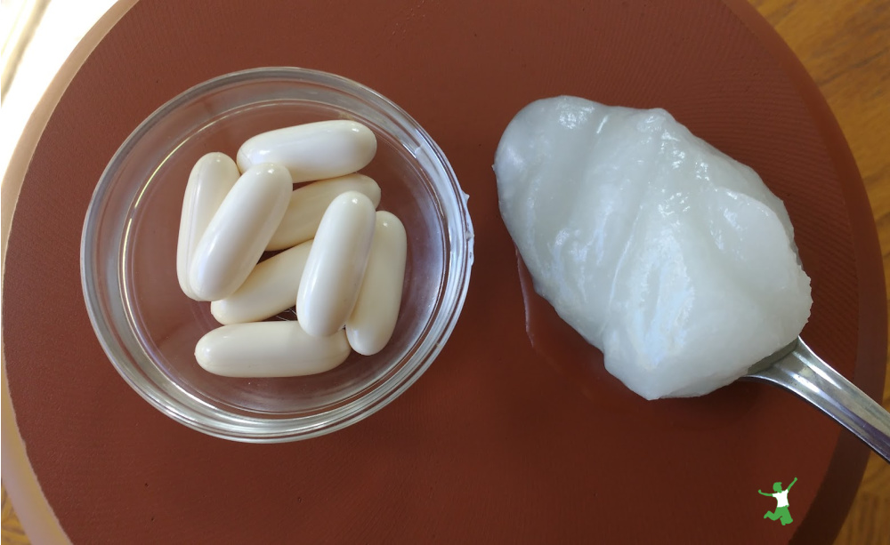 daily dose of coconut oil capsules versus off the spoon