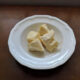 chunks of healthy cocoa butter in white bowl
