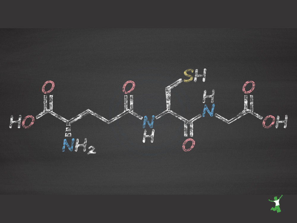 glutathione molecule produced by the liver