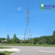 houses near high voltage power lines emitting strong magnetic field