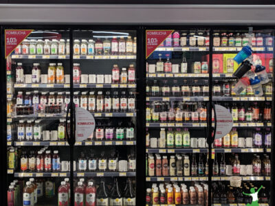 bottles of kombucha that may make candida worse