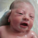 wet infant after water birth
