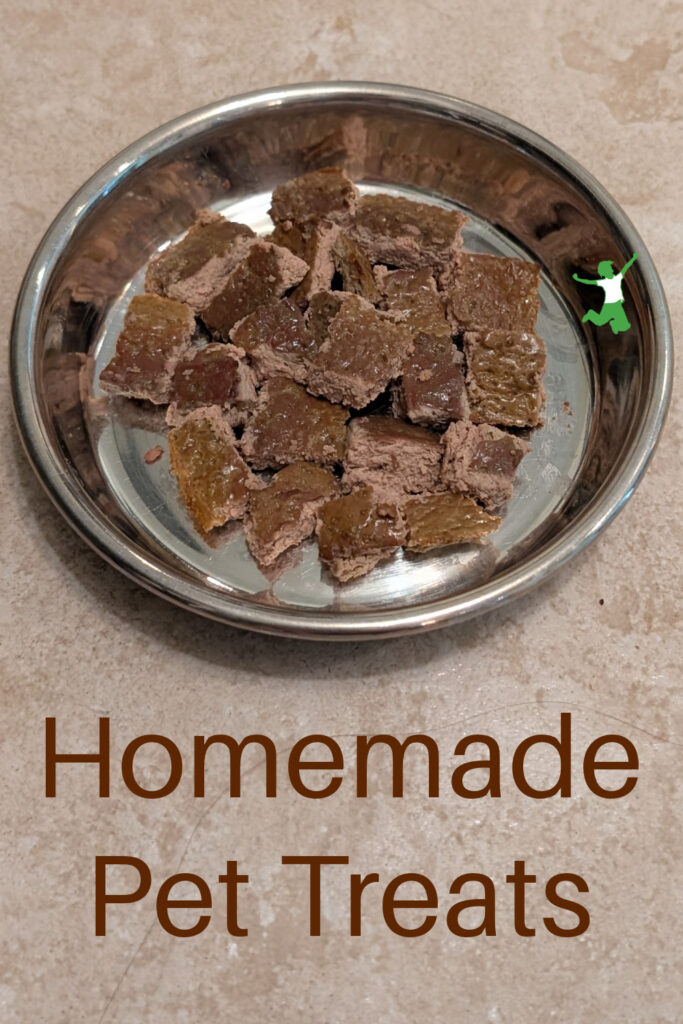 homemade pet treats in a dog bowl
