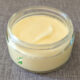 homemade magnesium lotion in glass jar