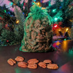 healthy candied pecans on table