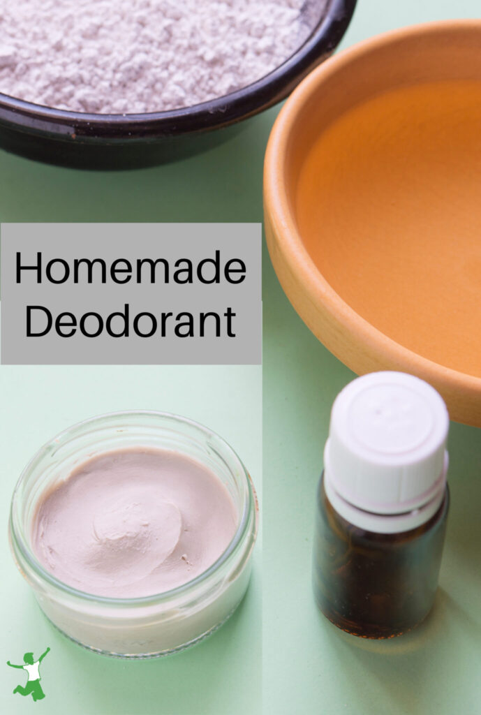 homemade sensitive skin deodorant in glass jar