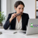 woman eating ultra processed high protein bar